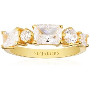 Sif Jakobs Jewellery, Accessoires, Dames, Geel, 54 MM, Vergulde Zirkoonring