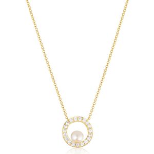 SIF JAKOBS JEWELLERY PONZA CIRCOLO NECKLACE SJ-N12348-PCZ-YG