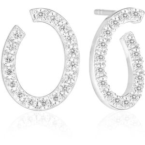 Sif Jakobs Jewellery, Accessoires, Dames, Grijs, ONE Size, Ovale Ellisse Oorbellen