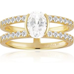 Sif Jakobs - Ellisse Carezza - Ring - Goud - Zilver - Zirkonia