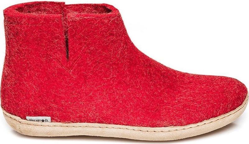 Glerups Low Boot - Dames Pantoffels - Kleur 08-Rood