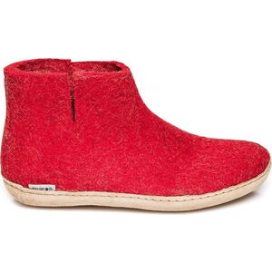 glerups dk G Ankle shoe Unisex Volwassenen Vilten pantoffel,sloffen,slippers, rood (red),38 EU
