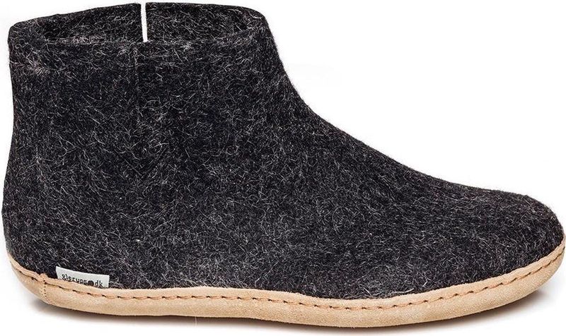 Glerups Low boot leather sole g 02-charcoal