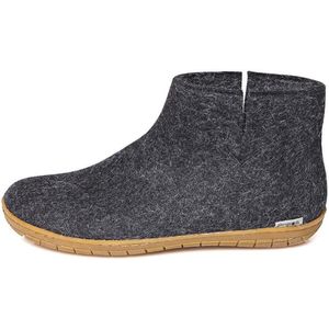 Glerups - Sloffen - Zwart - Natuurlijke Wol - Rubber Zool