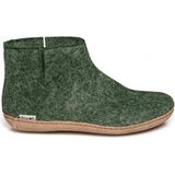 Glerups - Low Boot - Pantoffels - Groen - Leer - Dichte Hiel
