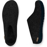 Glerups - Pantoffels - Zwart - Wol - Natuurlijke Rubber Zool