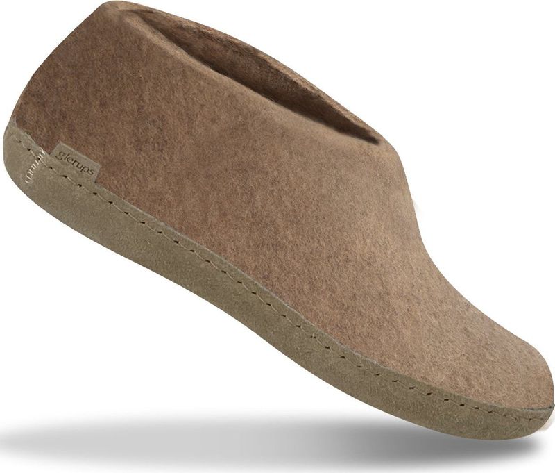 Glerups A-12 Sand Sloffen - Beige - Viltschoen van 100% Natuurwol