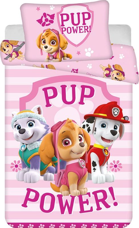 PAW Patrol - Dekbedovertrek - Pup Power - 140 x 200 cm + 70 x 90 cm - Katoen