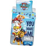 PAW Patrol - Dekbedovertrek Glow in the Dark - Blauw - Katoen - Eenpersoons