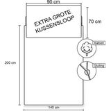 Peppa Pig - Dekbedovertrek Glow in the Dark - Multikleur - Katoen