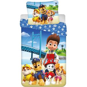 PAW Patrol Dekbedovertrek Brug - Eenpersoons - 140 x 200 cm - Katoen