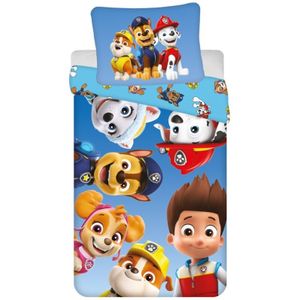 PAW Patrol Dekbedovertrek Puppy Power - Eenpersoons - 140 x 200 cm - Polyester
