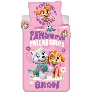 PAW Patrol Dekbedovertrek Pawsome Friendship - Eenpersoons - 140 x 200 cm - Polyester