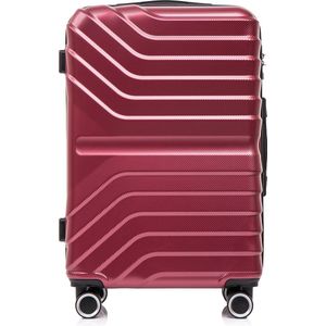 Kofferset 3-delig - Bordeaux Rood - Complete kofferset - Draaibare wielen - 37L Handbagage + 65L en 100L Ruimbagage