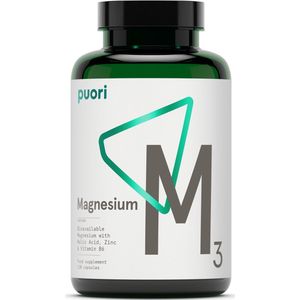 Puori - M3 - Gemakkelijk opneembaar magnesiumcomplex - veganistisch - 120 capsules