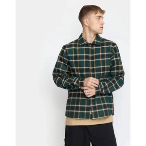 Revolution - Overhemd - Groen - Katoen - Geborsteld Flanel