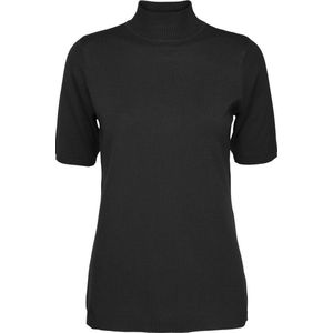 Minus Lima Roll Neck Knit Tops T-shirts Dames - Shirt - Zwart