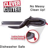 Clever Cutter Keukenschaar Keukenhulp Keukenmes - Keukengerei - 2-in-1 keukenhulp