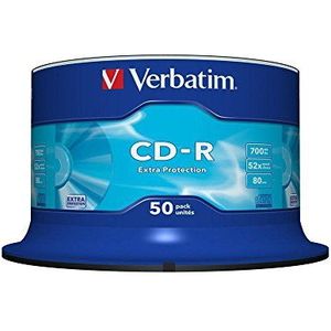 Verbatim 43351 700MB 52x extra bescherming CD-R - 50 Pack spindel