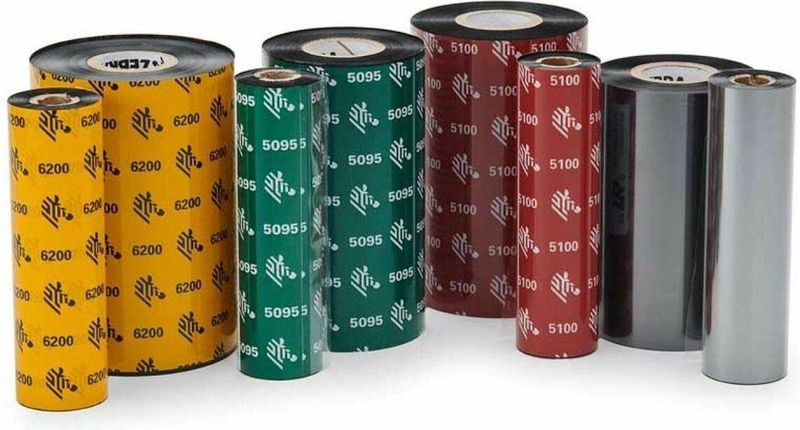 Zebra - 5095 - Etiketteringstape - Zwart - Harslint - 110 mm x 74 m