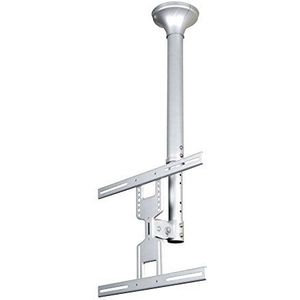 NewStar FPMA-C400 plafondhouder voor LCD-monitoren (55 cm (22 inch) tot 130 cm (52 inch), hoogte: 64 cm tot 105 cm, zilver