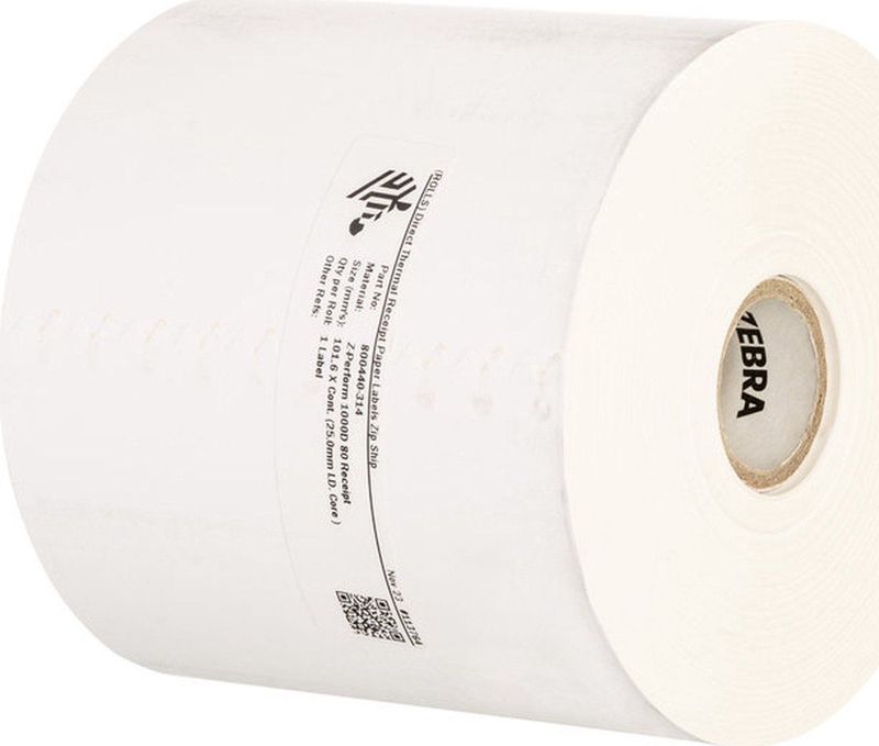 Zebra - Z-Perform 1000D 80 Receipt Rol - 74,4 mm Breed - 30 Rollen