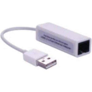 MicroConnect - Netwerkadapter - Wit - USB 2.0 - RJ45/LAN (1x)