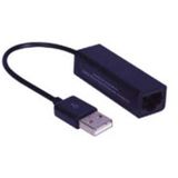 MicroConnect - USB 2.0 naar RJ45/LAN - Netwerkadapter - Zwart
