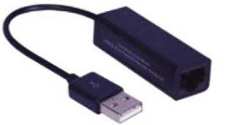 MicroConnect - USB 2.0 naar RJ45/LAN - Netwerkadapter - Zwart
