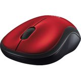 Logitech M185 (Draadloze), Muis, Rood
