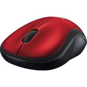 LOGITECH - M185 - Optische muis - rood/zwart - draadloos - retail