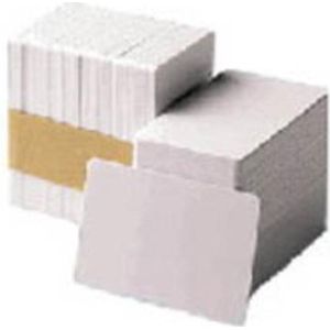 Zebra - PVC Kaart - Wit - 100 Stuks - CR-80 Kaart (85,6 x 54 mm)