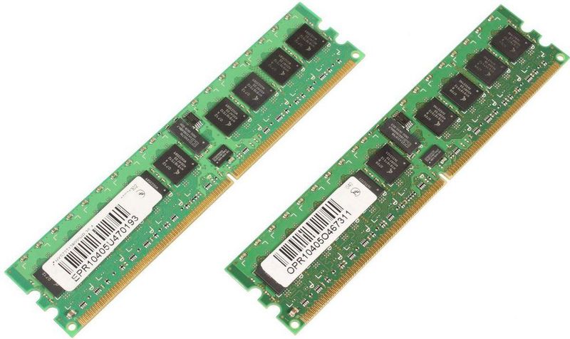 CoreParts - MicroMemory - RAM - Groen - 2 x 1GB