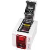 Evolis - Zenius - Printer - Rood - Wit - Kunststofkaartprinter