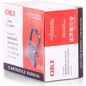 OKI - 09002303 Inktlint Cassette - Zwart - Origineel