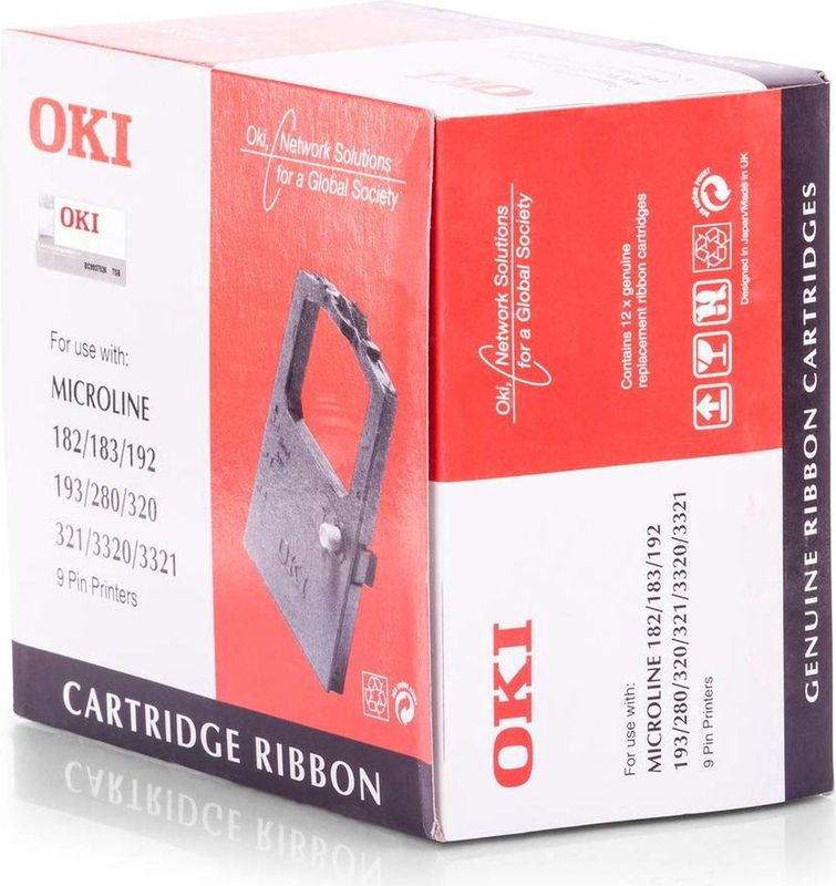 OKI - 09002303 Inktlint Cassette - Zwart - Origineel