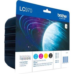 Brother LC-970VALBP - Inktcartridge / Zwart / Magenta / Geel / Cyaan