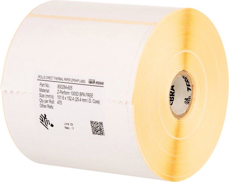 Zebra - Z-Perform 1000T - Labels - 102 x 38 mm - 12 Rollen