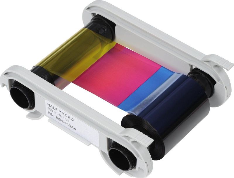 Evolis - Etiketteringstape - Kleurenlint 1/2 YMCKO - Veelkleurig