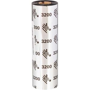 Zebra 03200GS06407 Band 3200 wax en hars, 74 m, 64 mm, 12,7 mm, 12 stuks (niet geclassificeerd)