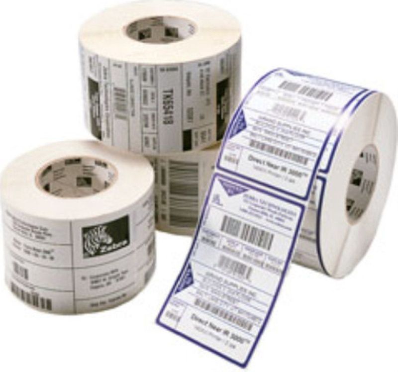 Zebra - Z-Select 2000T - Labels - Wit - 102 x 127 mm - 4 Rollen