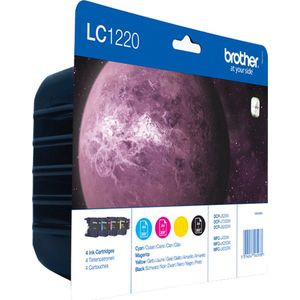 Brother LC-1220 - Inktcartridge / Zwart / Cyaan / Magenta / Geel