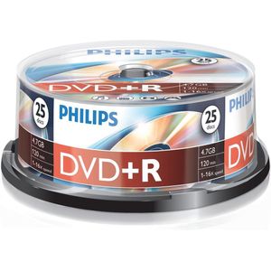 Philips DR4S6B25F - DVD+R - 4,7GB - Speed 16x - Spindle - 25 stuks