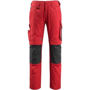 Mascot - Unique Werkbroek - Rood/Zwart - Polyester/Katoen - Kniezakken