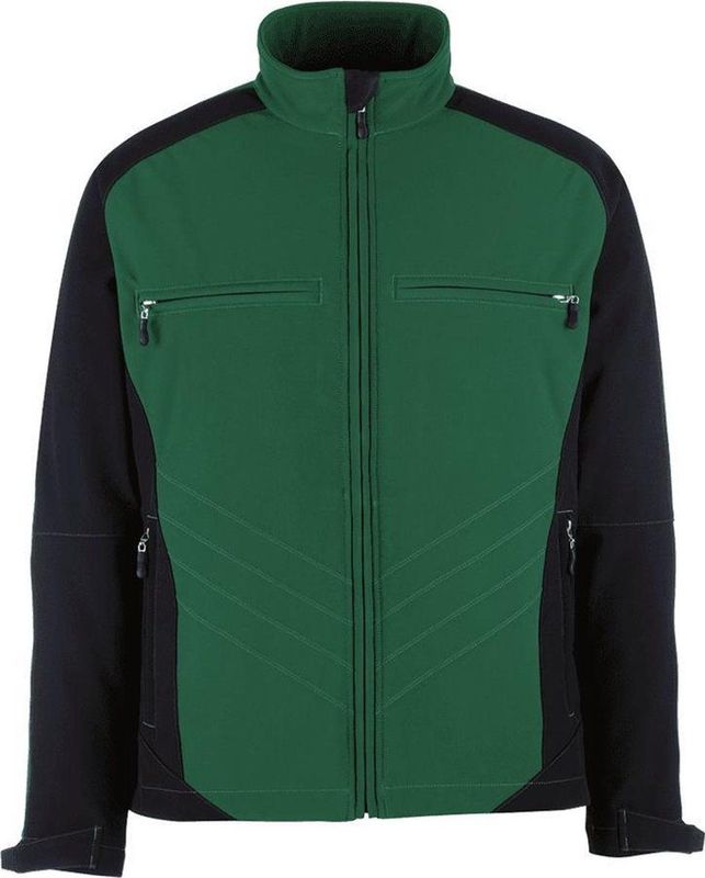 Mascot - Unique Softshell Jas - Groen/Zwart - 97% Polyester/3% Elastaan