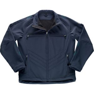 Mascot - 12102-149 Softshell Jas - Donkermarine - Ademend - Winddicht - Waterafstotend