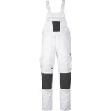Mascot - 12169-442 - Amerikaanse Overall - Wit/Donkerantraciet - Lichtgewicht Materiaal, Verstelbare Tailleband