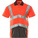 Mascot Safe Young Poloshirt 50117-949 - hi-vis rood donkerantraciet