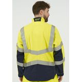 Werkjas - Tweekleurig - Fluorescerend - 55% Modacryl/39% Katoen/5% Polyamide/1% Koolstofvezels