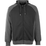 Mascot - Unique Capuchontrui - Zwart/Donkerantraciet - Katoen/Polyester - Moderne Pasvorm